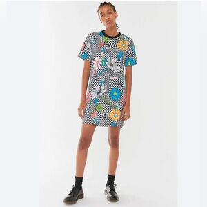 Stussy Y2K Tshirt Dress | Perfect for Music Festivals pair with Dr. Martens
